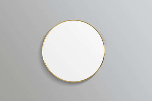 Round Gold Framed Mirror- 3 Sizes Available