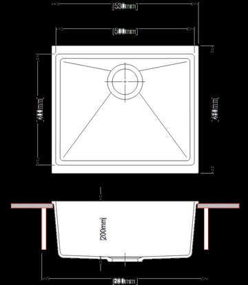 Carysil Enigma 100S Single Bowl Granite Kitchen/Laundry Sink Top/Flush/Under Mount Kitchen Sink
