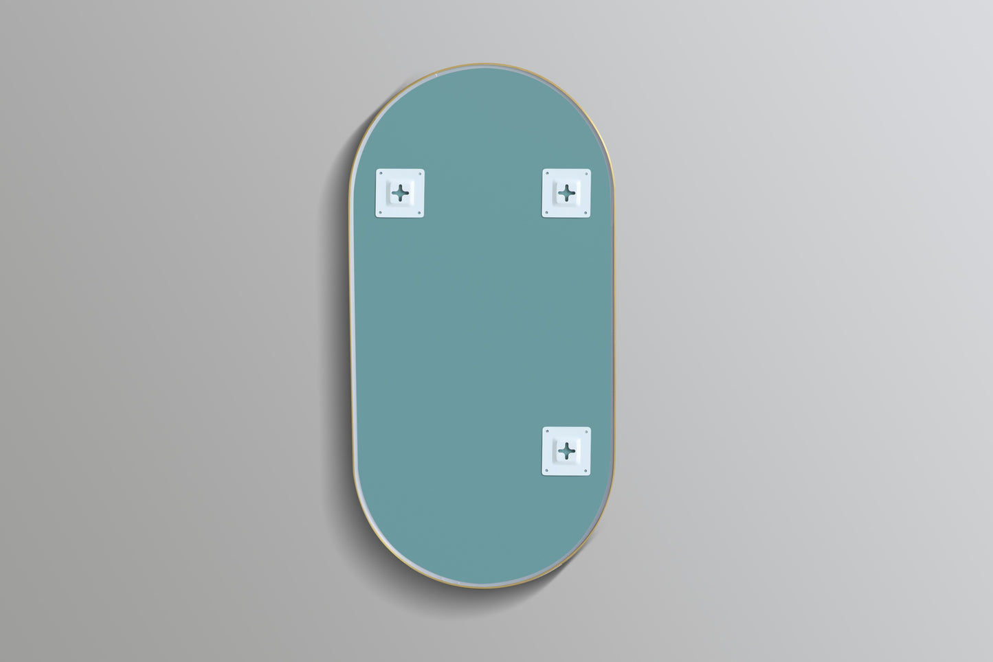 Oval Gold Framed Mirror - 2 Sizes Available