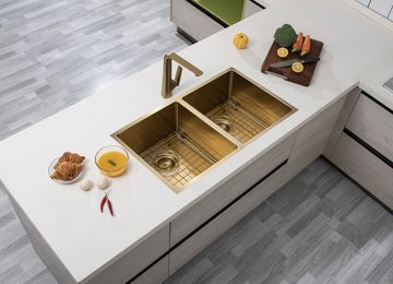 Hand-Made Double Bowl Kitchen Sink