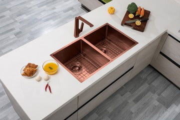 Hand-Made Double Bowl Kitchen Sink