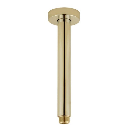 Pentro Brushed Yellow Gold Round Ceiling Shower arm 200mm Shower Arm