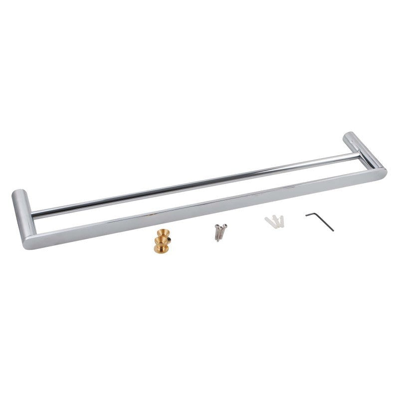 RUSHY Chrome Double Towel Rail - 600mm , 800mm