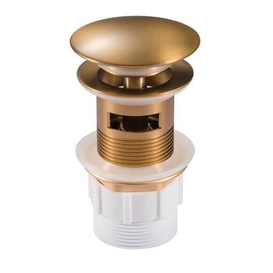 Brushed Brass Pop Up Waste Overflow Waste