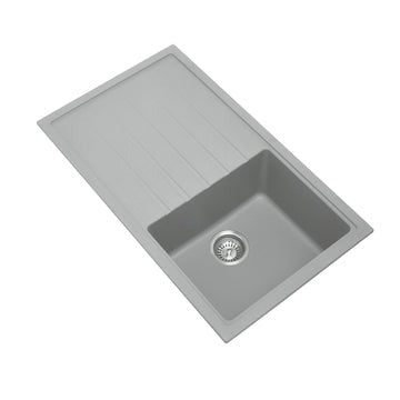 Carysil Vivaldi D100 Single Bowl With Drainer Board Granite Kitchen Sink Top/Flush/Under Mount