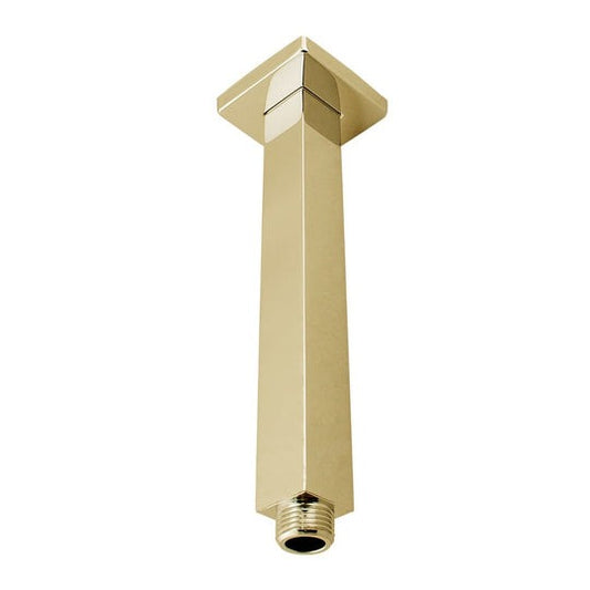 Norico Cavallo 200mm Brushed Yellow Gold Square Ceiling Shower Arm  Shower Arm