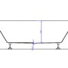 NOVEL 1500mm Fluted Back to Wall Bathtub in Gloss White Bathtub