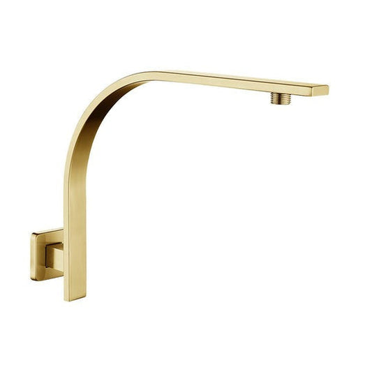 Norico Cavallo Brushed Yellow Gold Gooseneck Wall Mounted Shower Arm  Shower Arm
