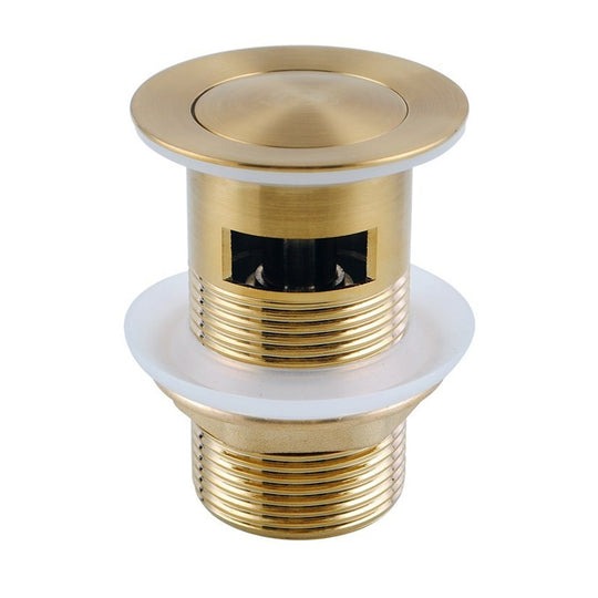 Solid Brass Basin Pop Up Waste with Overflow Chrome