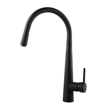 Round Black Pull Out Kitchen Sink Mixer Tap  Kitchen Mixer