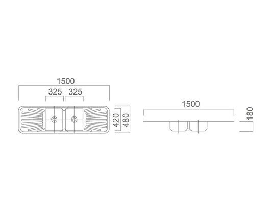 DANTE Double Bowl Sink and Drainer Kitchen Sink