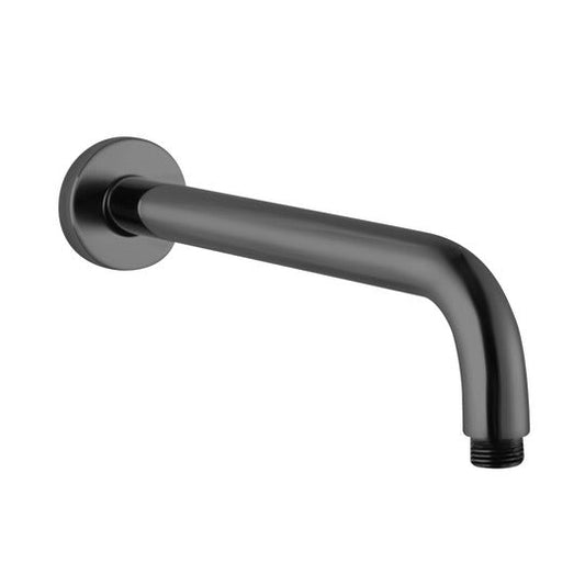 Round Gun Metal Grey Stainless Steel Wall Mounted Shower Arm 400mm  Shower Arm