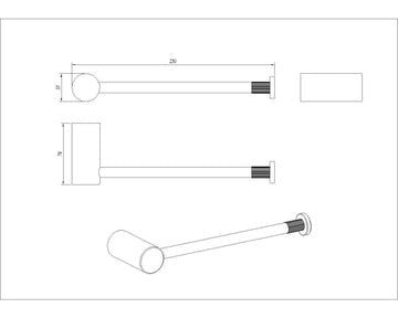 Caddence Series Towel Ring