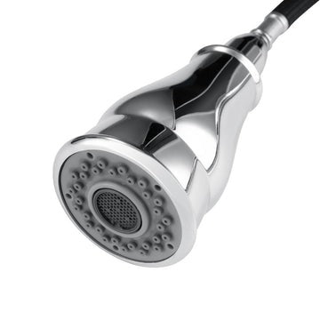 Round Chrome Vintage Pull Out Kitchen Sink Mixer Tap  Kitchen Mixer