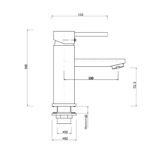 Norico Pentro Bathroom Basin Mixer