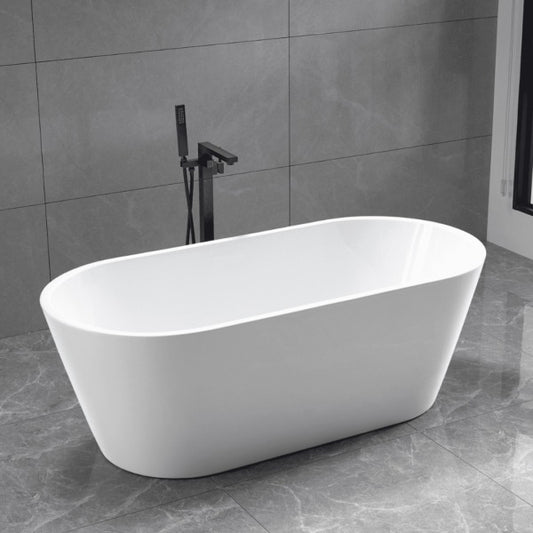 BOSTON 1700 Freestanding Bath Tub Gloss White Bathtub