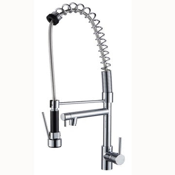 Spring Chrome Double Spout Kitchen Sink Mixer Tap  Kitchen Mixer