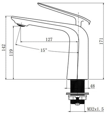 Norico Esperia Bathroom Basin Mixer