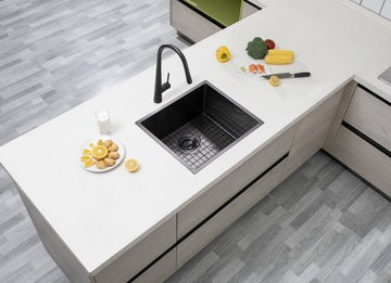 Gun Metal Grey Hand-made Single Bowl Kitchen Sink