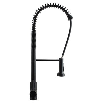 Tall Spring Black Pull Out Kitchen Sink Mixer Tap  Kitchen Mixer
