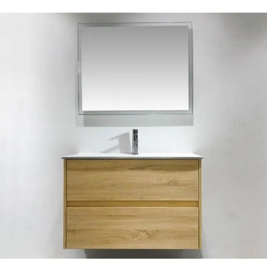 NUTRO Wall Hung Vanity - In 3 Sizes - Ceramic and Stone Top