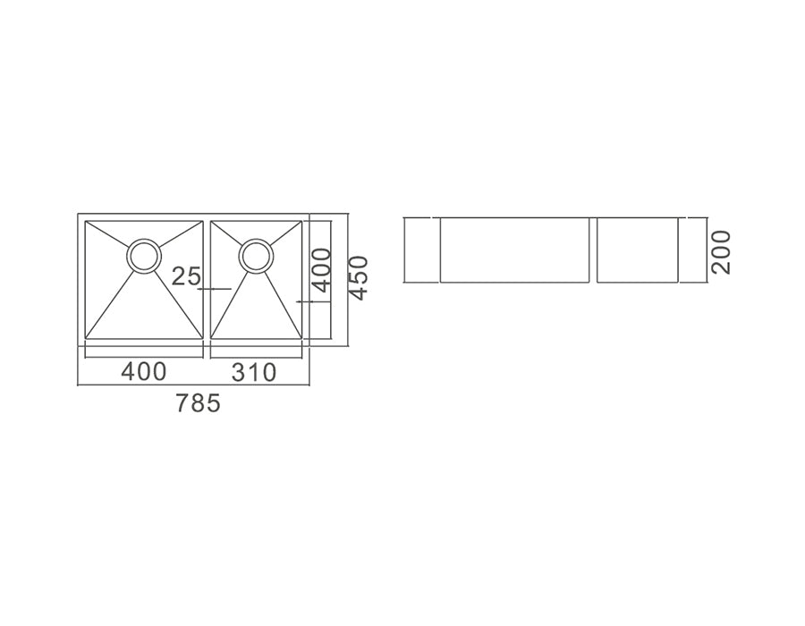 IMPACT Double Bowl Undermount Sink