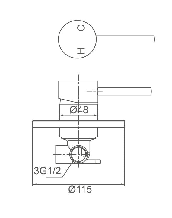JAMIE Shower Mixer