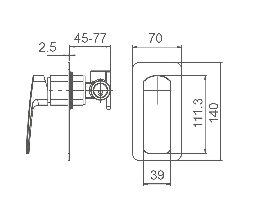 BRAVO-II Shower Mixer