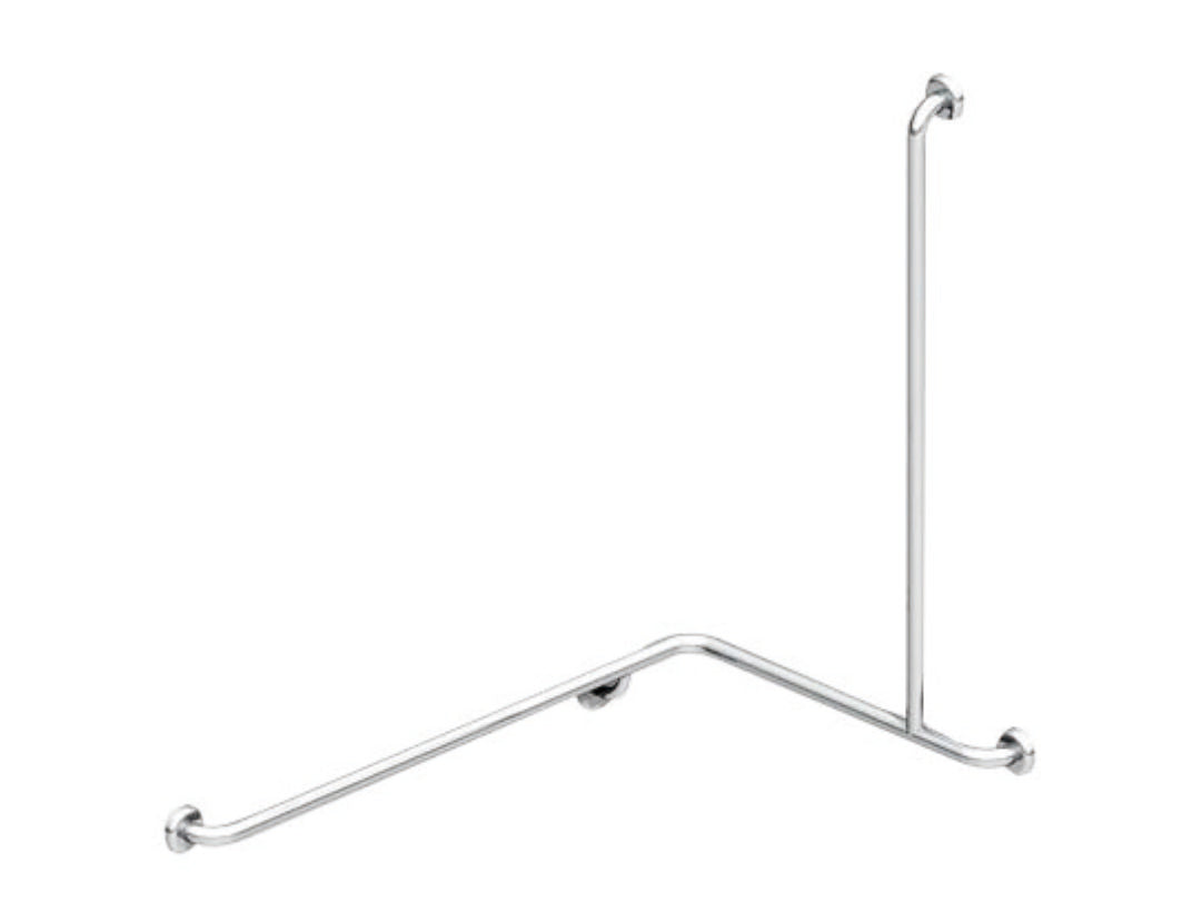 MOBI CARE L Shape with Extension Shower Rail Shower