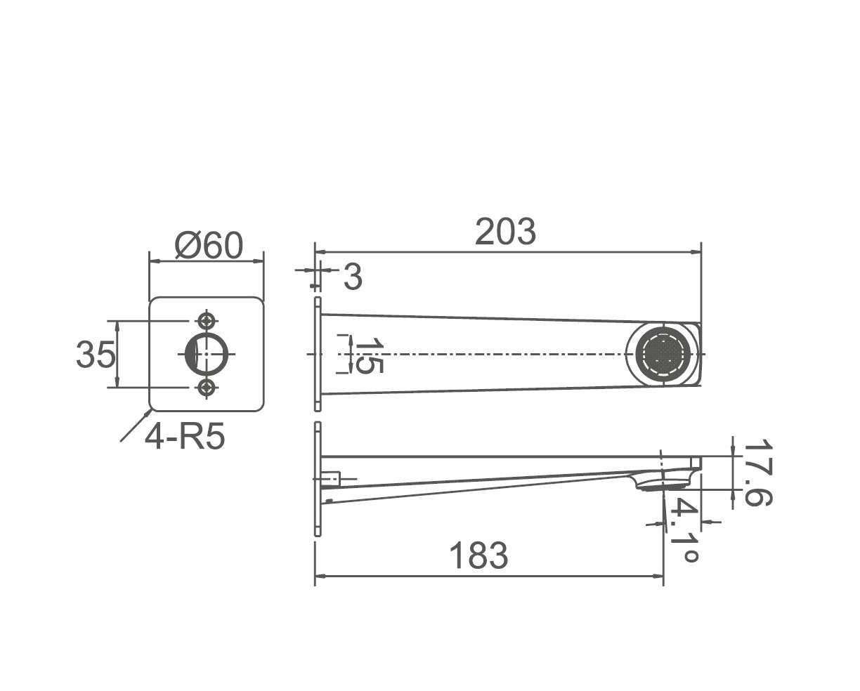 EXON Fixed Bath Spout