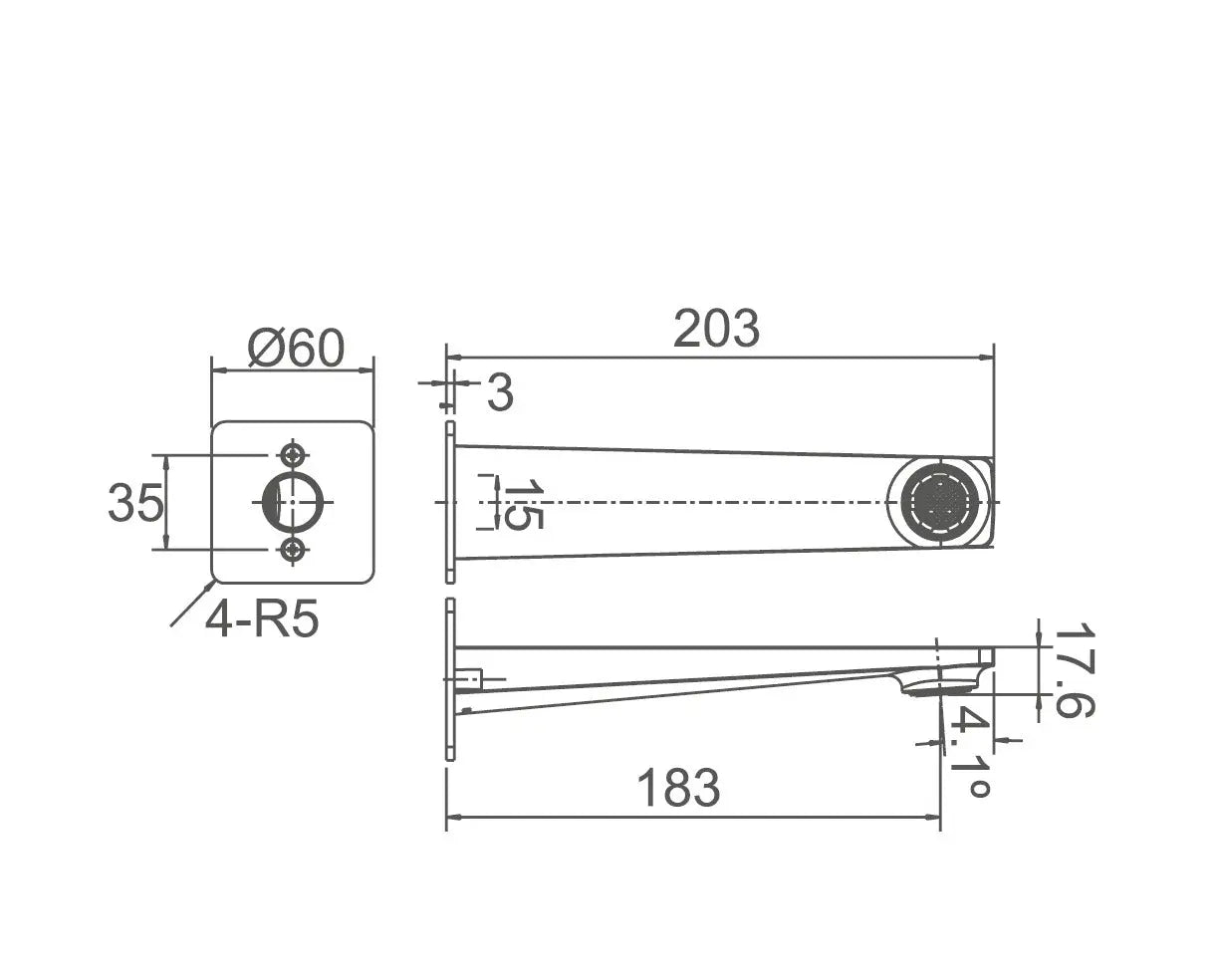 EXON Fixed Bath Spout
