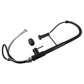 Tall Spring Black Pull Out Kitchen Sink Mixer Tap  Kitchen Mixer