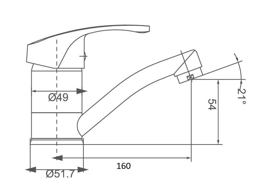MOBI Swivel Basin Mixer