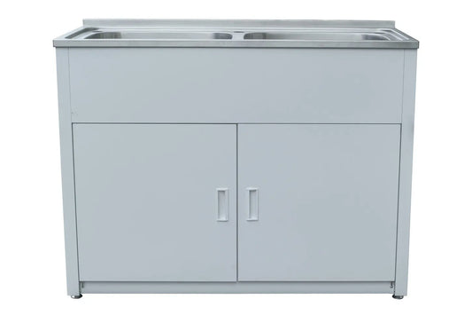 LAVASSA Double Bowl Laundry Trough and Cabinet