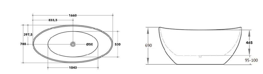 EVIE Freestanding Bathtub