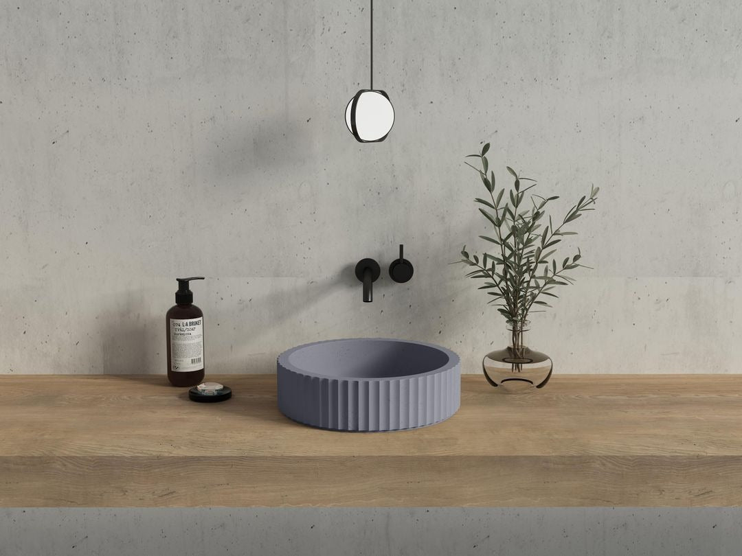 PIAZA Above Counter Basin - in Matte White , Matte Grey, Matte Black