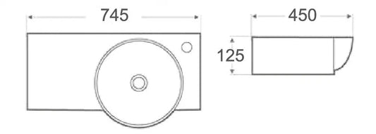 CHLOE Wall Hung Basin