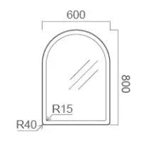 ECLIPSE Arch LED Mirror