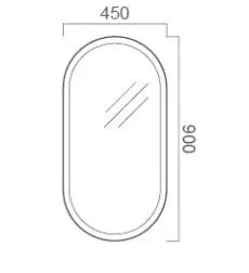 ECLIPSE Oval LED Mirror