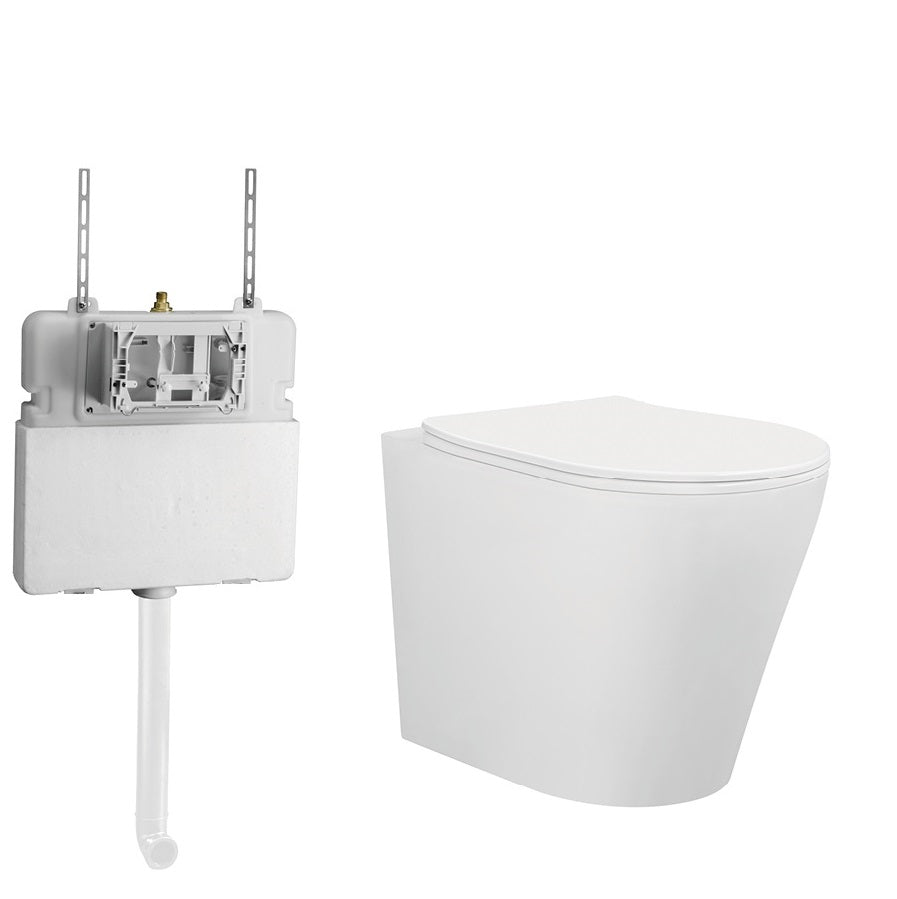 BELLA Toilet Suite + R&T in wall Cistern Package