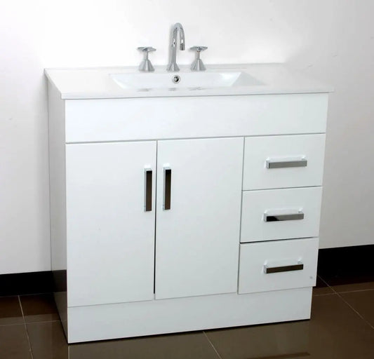 NOVO Freestanding Vanity - in 2 Sizes (900,1200mm) - Ceramic or Stone Top