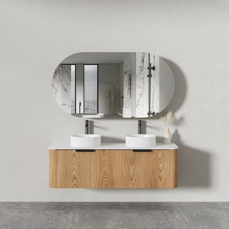 STELLA Wall Hung Vanity - in 3 Sizes with Stone Top