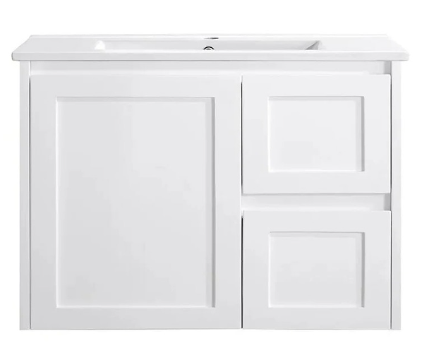 Luna Wall Hung Vanity - Gloss White