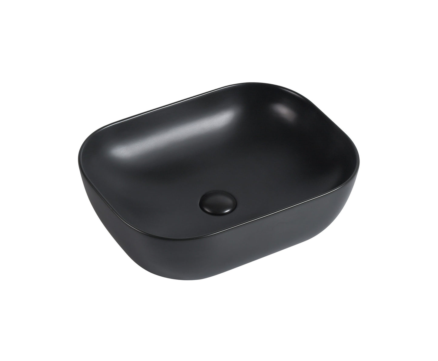BA510 — Above Counter Basin Unique Curved Rectangular Shape - in 4 Colors