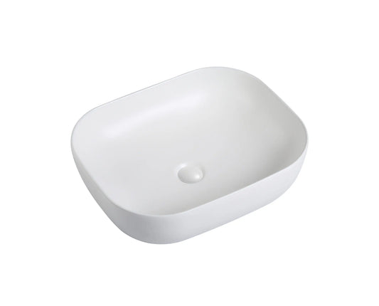 BA510 — Above Counter Basin Unique Curved Rectangular Shape - in 4 Colors