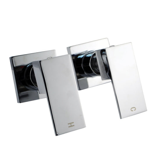 BLAZE Shower Wall Taps in Chrome and Matte Black