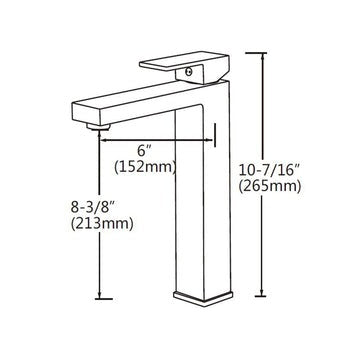 Blaze Tall Basin Mixer Bathroom Basin Mixer