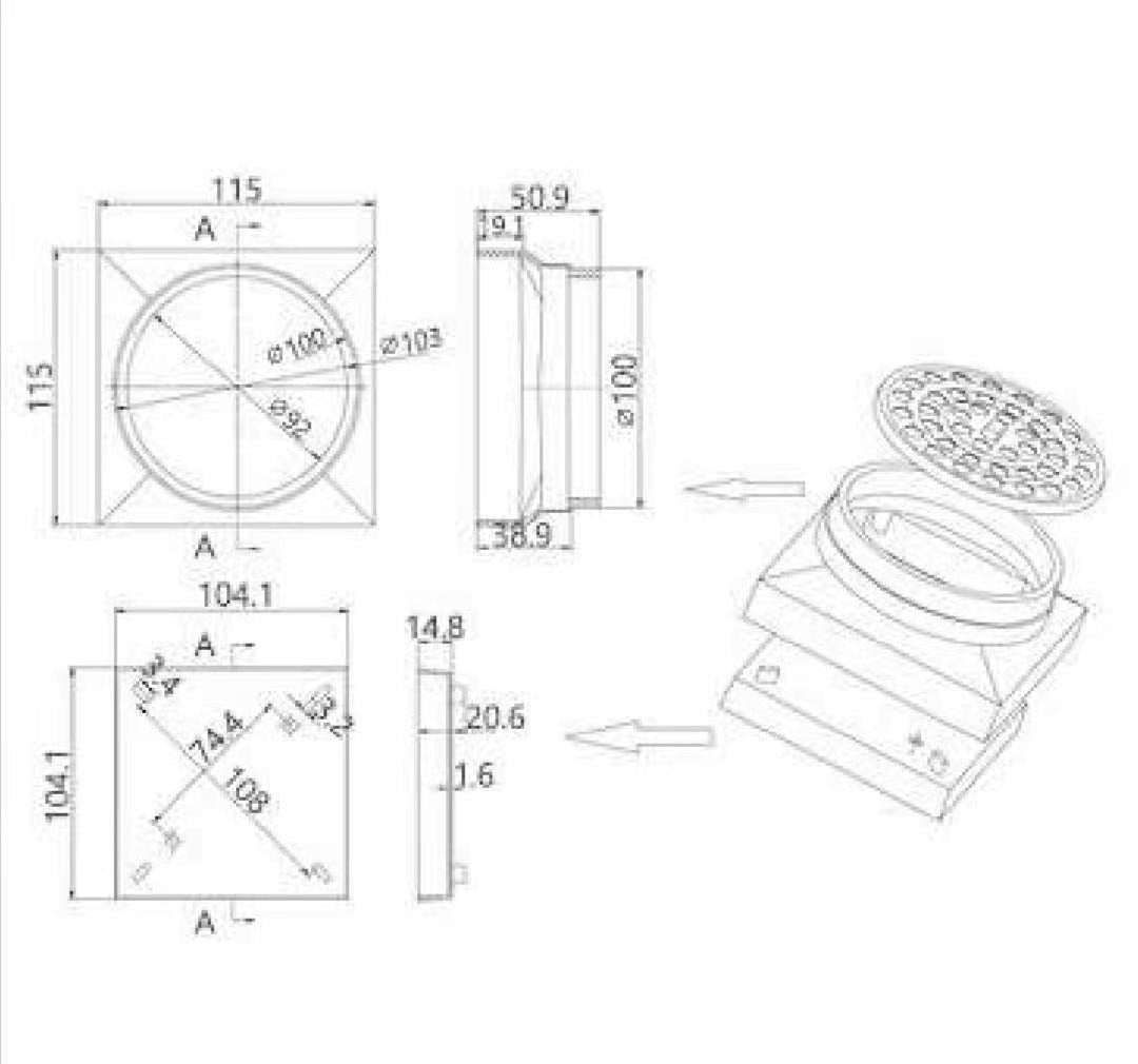 Tile Insert Shower Grate