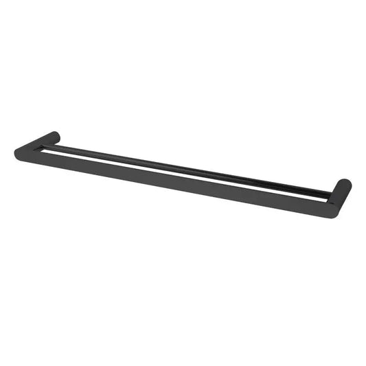 RUSHY Black Double Towel Rail - 600mm , 800mm