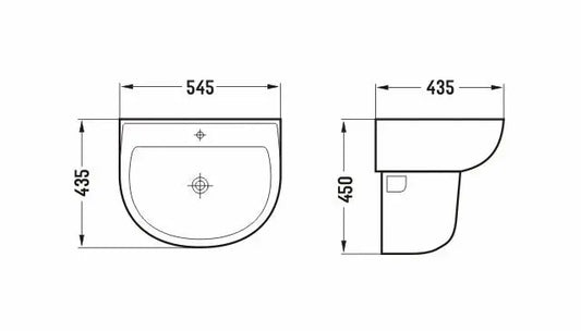 BA210 – Wall Hanging Basin